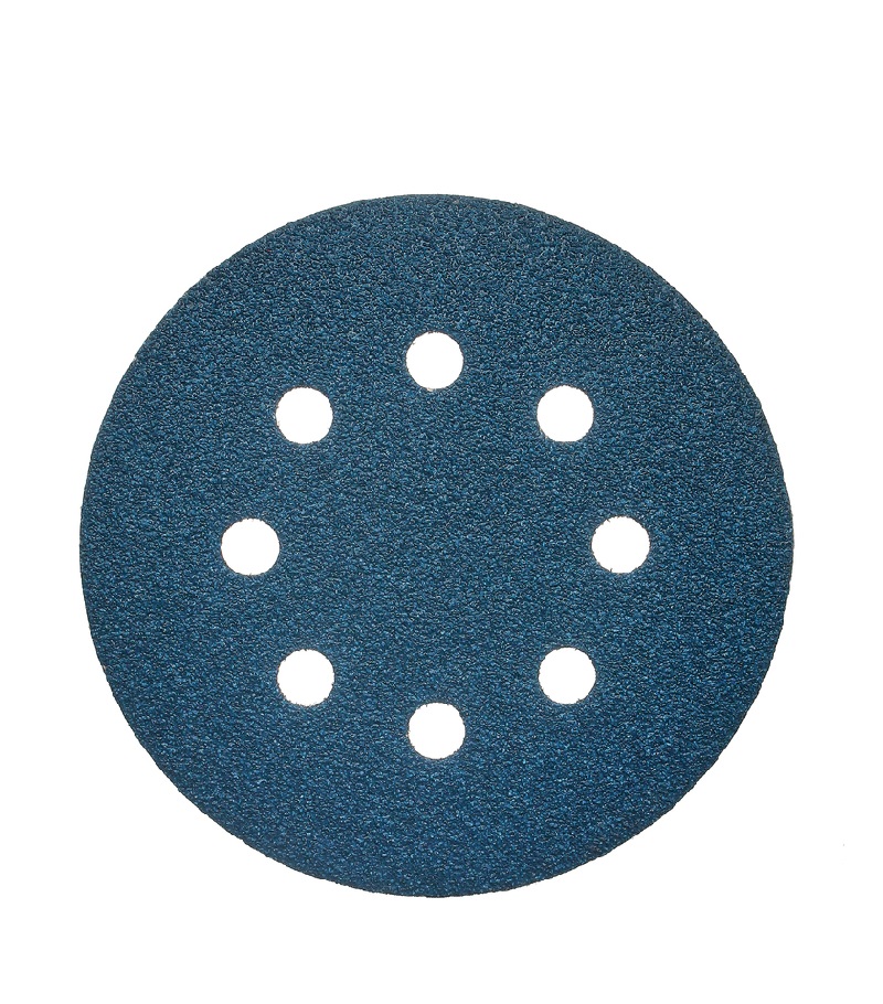 Круг шлифовальный самозацепляемый 125 мм. Orientсraft Blue Ceramic (8 отверстий)